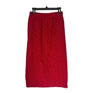 Vintage 1970's Cotton Maxi Skirt Sally Von Verlhof EUC